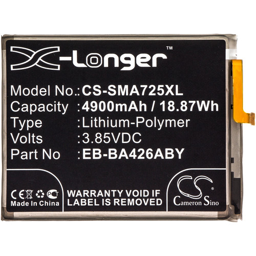 4900 mAh for Samsung EB-BA426ABY,GH82-24377A,GH82-25461A