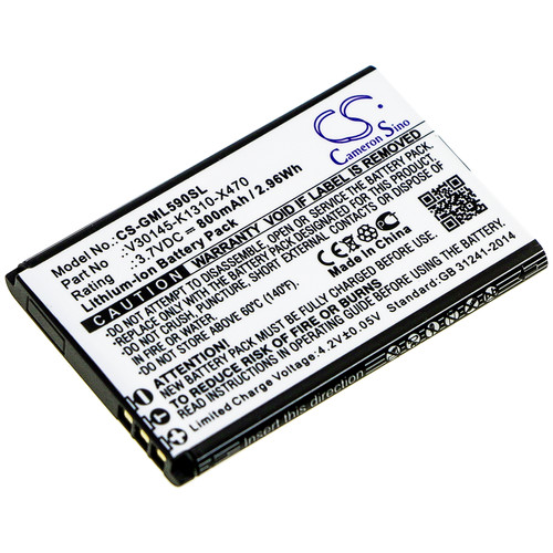800mAh Battery for Gigaset GL590, GL390, V30145-K1310-X470, Brondi AMICO FAVOLOSO, Saiet Lumina 3g, One Max, Ready, Ready Max