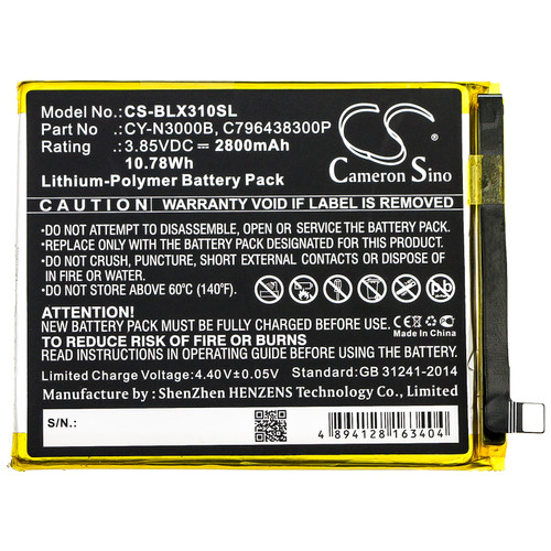 2800 mAh for BLU CY-N3000B,C796438300P