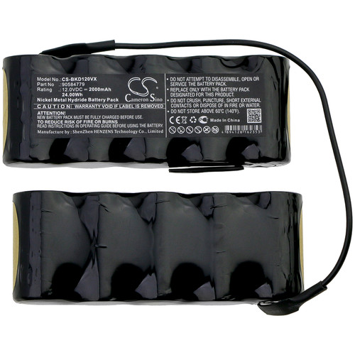 2000 mAh for Black&Decker 90584779
