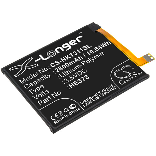 2800 mAh for Nokia HE378