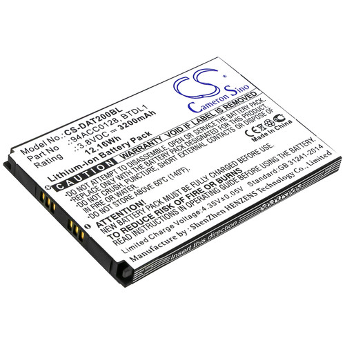 3200 mAh for Datalogic BTDL1,94ACC0128,94ACC0129,3H21-00000491