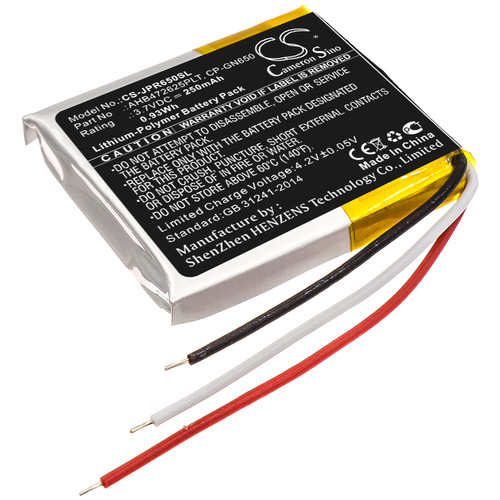 250 mAh for Jabra WHB007,CP-GN650,AHB682828PS,AHB472625PLT