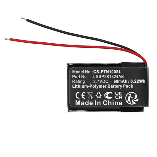 60 mAh for FitBit LSSP281324AB