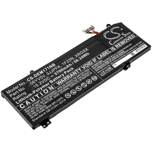 3700 mAh for Dell 1F22N,XRGXX,0JJPFK,06YV0V