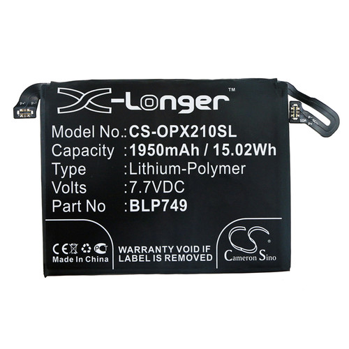 1950 mAh for Oppo BLP749