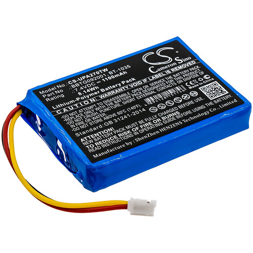 1100 mAh for Uniden BT-1035,BBTG092001