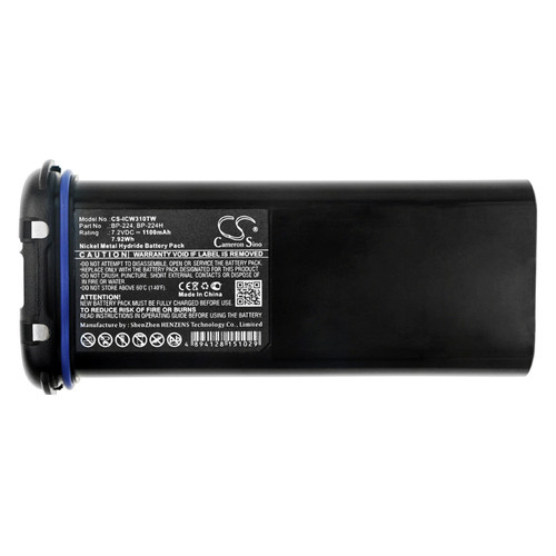 1100 mAh for Icom BP-224,BP-224H
