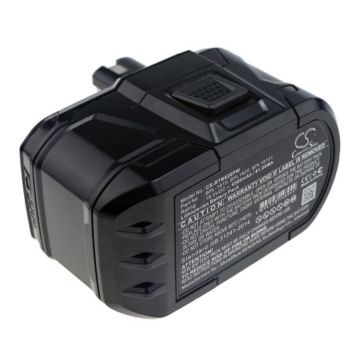 4500 mAh for Ryobi P102,P103,P104,P105,P106,P107,P108,P193,P194,ABP1801