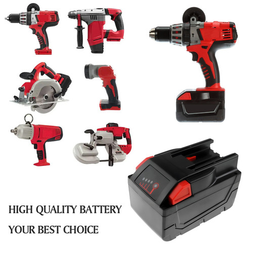 6000 mAh for Milwaukee M28,M28B,M28 B,M28BX,MC 28,M28 BX,MC28 V,48-11-2830,48-11-2850,4932352732