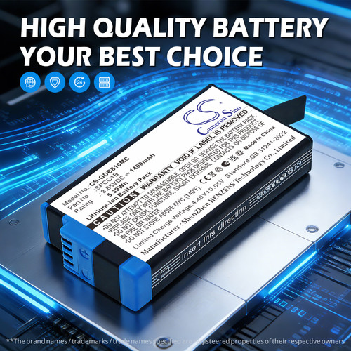 1400 mAh for GoPro SPCC1B,601-26762-000