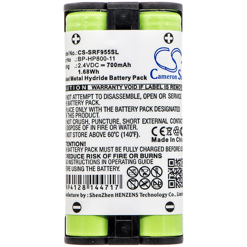 700 mAh for Sony BP-HP800-11