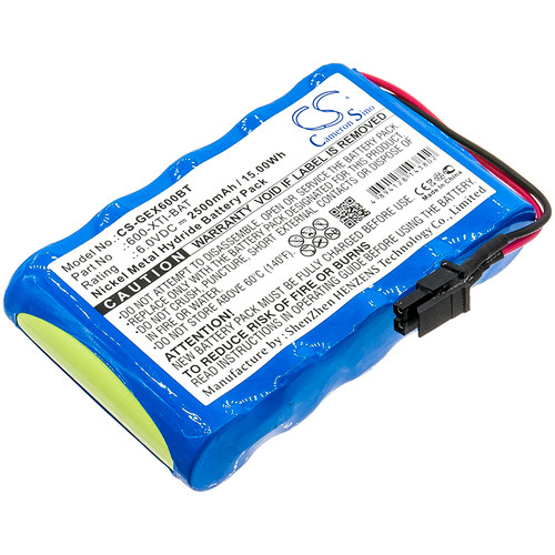 2500 mAh for GE 600-XTI-BAT