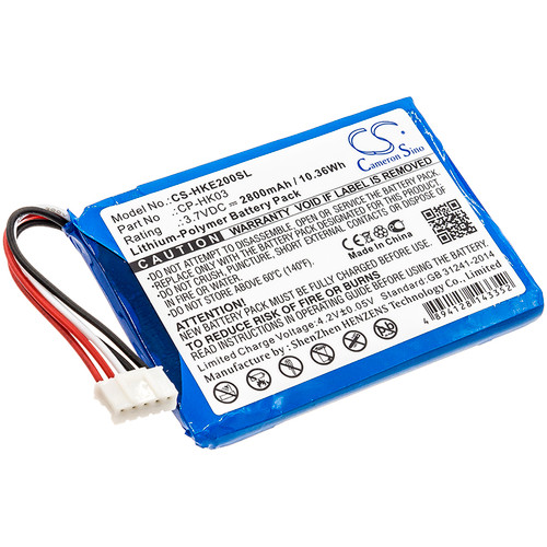 2800 mAh for Harman/Kardon CP-HK03,GSP805070