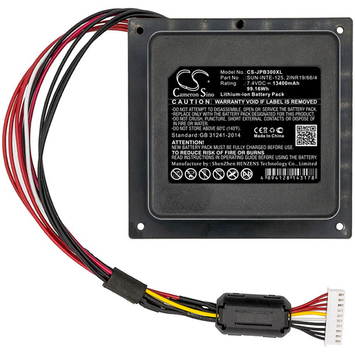 13400 mAh for JBL 2INR19/66/4,SUN-INTE-125,GSP-ICR2S4P-PB350A