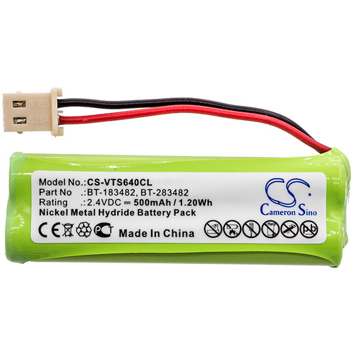 500 mAh for V Tech BT183482,BT283482,BT-183482,BT-283482,89-1348-01,BATT183482,89-1348-01-00