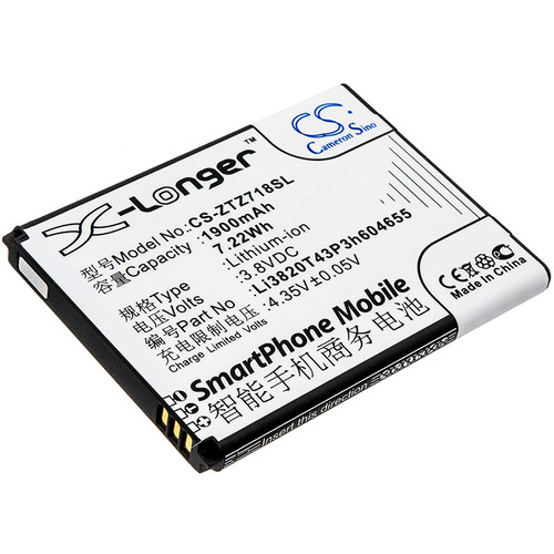 1900 mAh for ZTE Li3820T43P3h604655