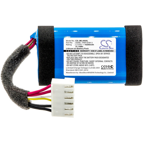 10200 mAh for JBL ID998,ID998-B,1INR19/66-3,SUN-INTE-118