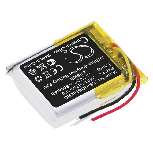 800 mAh for GoPro 601-06750-000,601-06750-101,601-10257-000