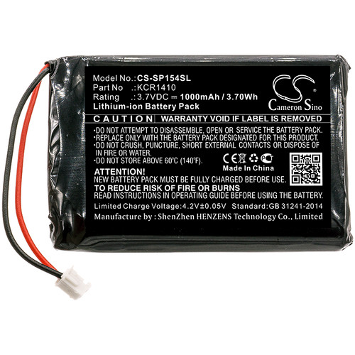 1000 mAh for Sony KCR1410