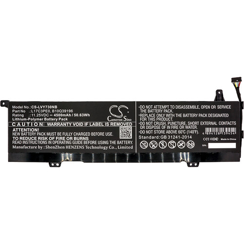4500 mAh for Lenovo L17C3PE0,5B10Q39196