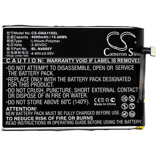 4000 mAh for GIONEE BL-N4000Y