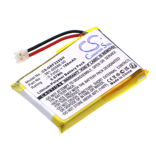 180 mAh for Garmin 361-00072-00,361-00072-10,361-00086-00,361-00086-10,361-00086-23