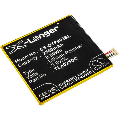 2500 mAh for Alcatel TLp025D2,TLp025DC