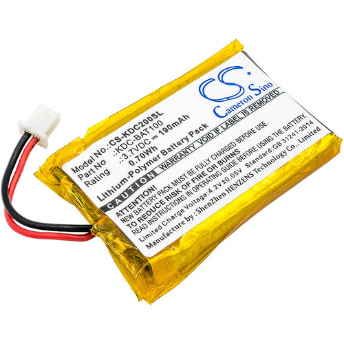 190 mAh for KOAMTAC KDC-BAT100,02-980-8680