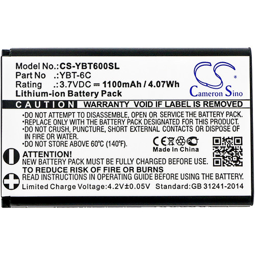 1100 mAh for Custom Battery Pack YBT-6C