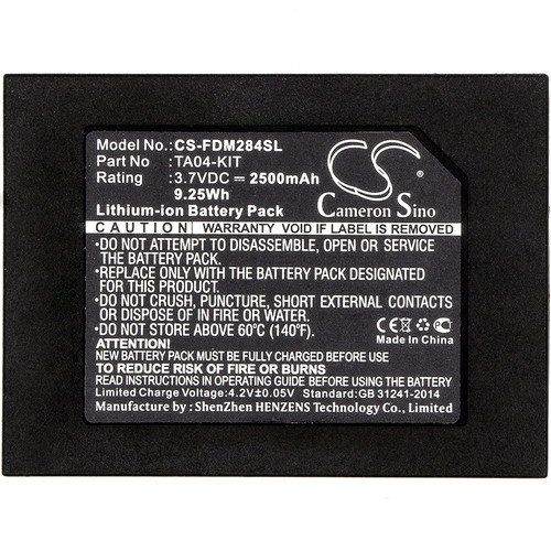 2500mAh Battery for Flir DM50, DM91, DM92, DM93, DM284, DM285 Imaging Multimeter, TA04