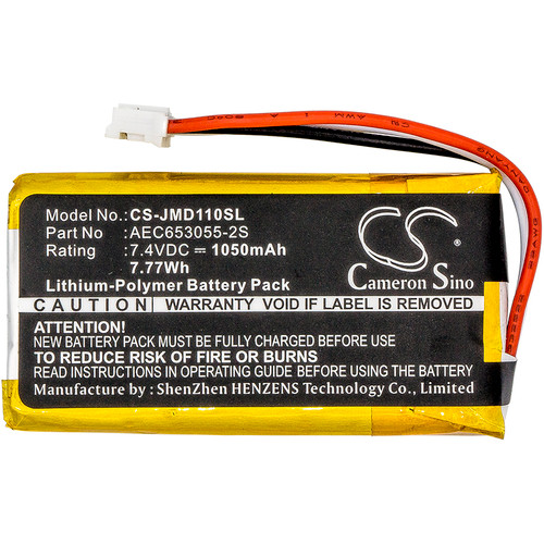 1050 mAh for JBL AEC653055-2S