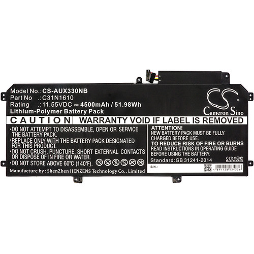 4500 mAh for Asus C31N1610,0B200-02090100
