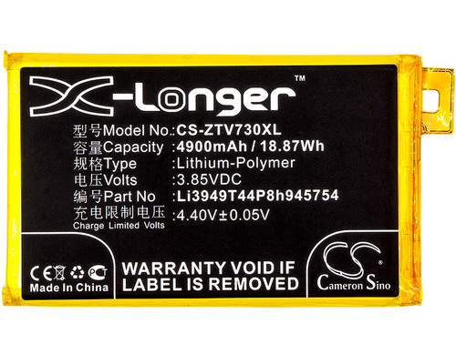 4900 mAh for ZTE Li3949T44P8h945754