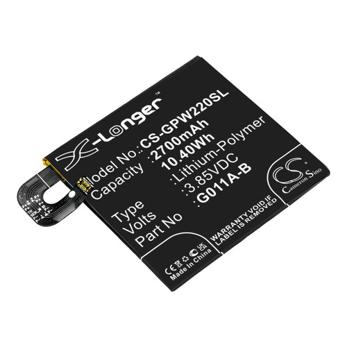 2700 mAh for Google G011A-B,35H00272-01M,35H00272-03M