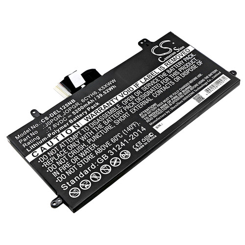 5200 mAh for Dell 6CYH6,51KD7,J0PGR,JOPGR,B102286-0001