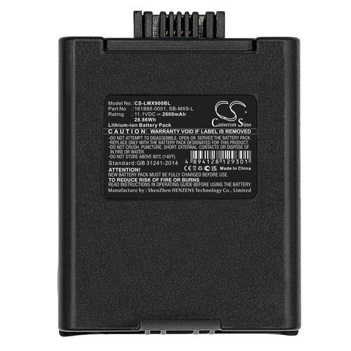 2600 mAh for Honeywell SB-MX9-L,161888-0001,161915-0001
