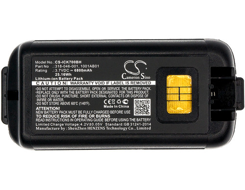 6800 mAh for Intermec AB18,1001AB01,1001AB02,318-046-001,318-046-011