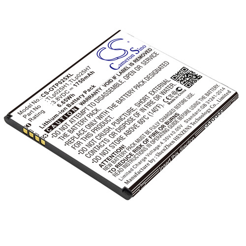 1750 mAh for Alcatel TLp025H1,TLp025H7