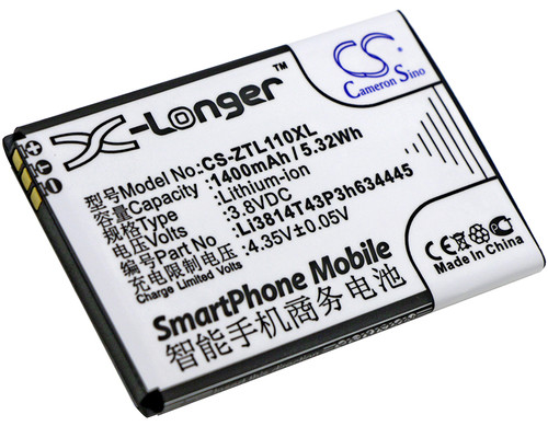 1400 mAh for ZTE Li3814T43P3h634445