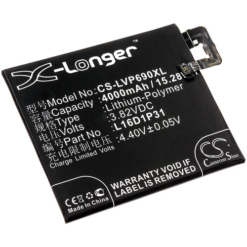 4000 mAh for Lenovo L16D1P31