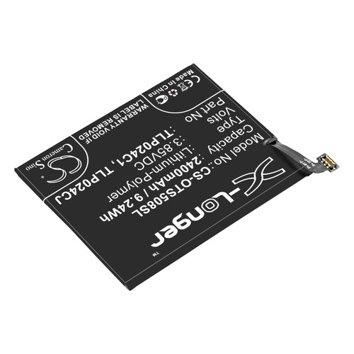 2400 mAh for Alcatel TLP024C1,TLP024C2,TLP024CC,TLP024CJ,C2400007C2,CAC2400011C1