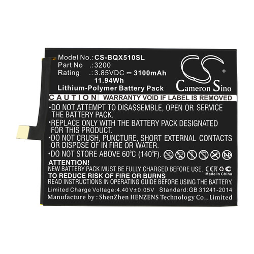 3100 mAh for BQ 3200