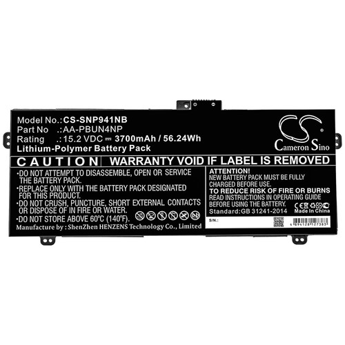 3700 mAh for Samsung AA-PBUN4NP