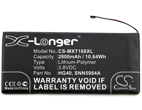 2800 mAh for Motorola HG40,SNN5984A
