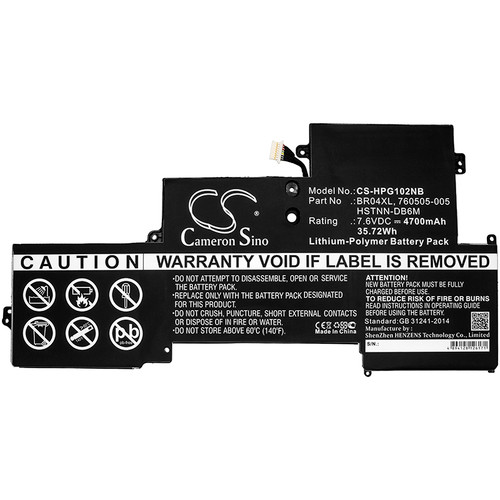4700 mAh for HP BR04XL,760505-005,765605-005,HSTNN-DB6M,HSTNN-I26C,HSTNN-I28C