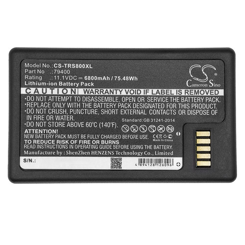 6800mAh Battery for Trimble S3, S5, S6, S7, S8, S9, RTS655, R12 GPS RTK, RTS873, SPS630, SPS930, VX Total Stations, 79400, 99511-30, 176767