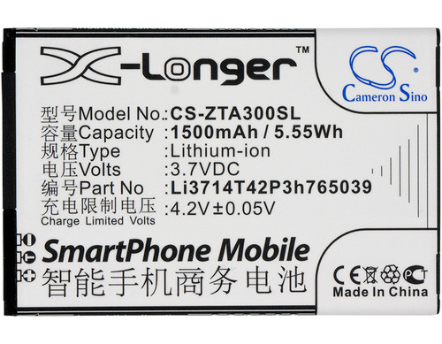1500 mAh for ZTE Li3714T42P3h765039