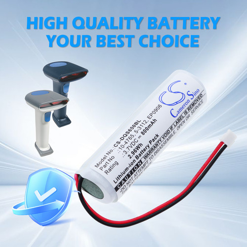 800 mAh for Datalogic 5-3112,EP0906,10-4765