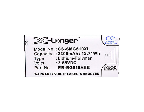 3300 mAh for Samsung EB-BG610ABA,EB-BG610ABE,EB-BG611ABE,GH82-17872A